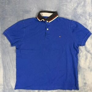 Tommy Hilfiger blue polo shirt men Size S